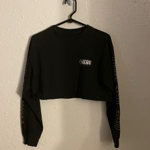 Medium Size Cropped Long Sleeve Vans Shirt